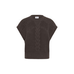 TruneSZ Vest, chocolate brown, Saint Tropez