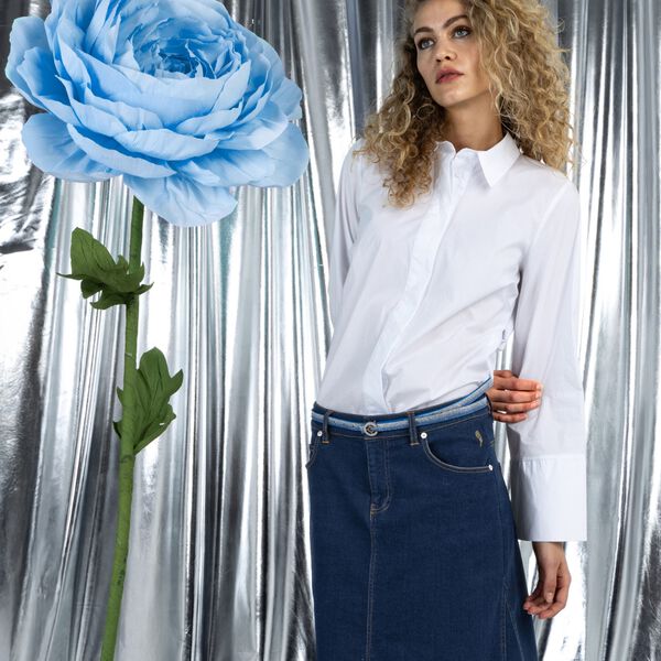 Shirt with pleats, white, Coster Copenhagen