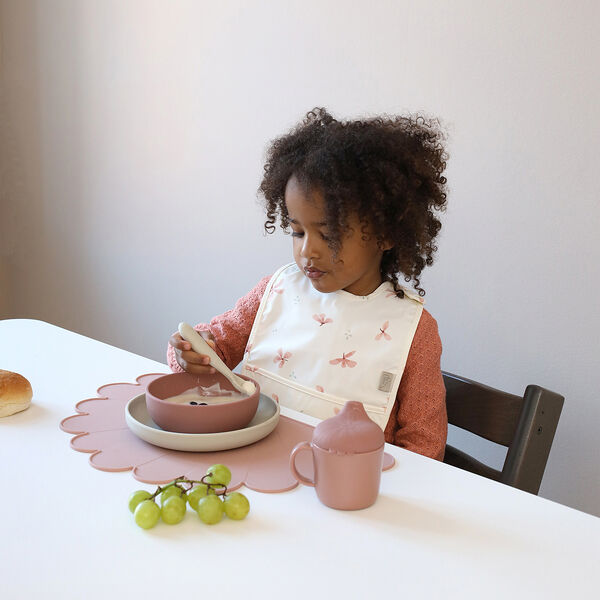 Hagesm&aelig;kke med lomme 2-pak, windflower creme/blossom pink, Cam Cam Copenhagen