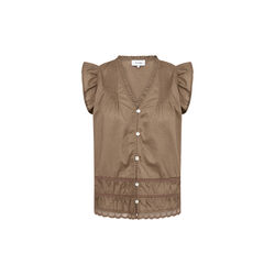 LR-ROSY 2 Bluse, fossil, Levet&eacute; Room