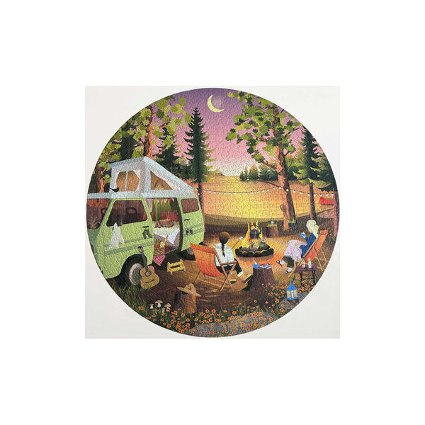 Van Life - rundt puslespil med 1000 brikker, ViSSEVASSE