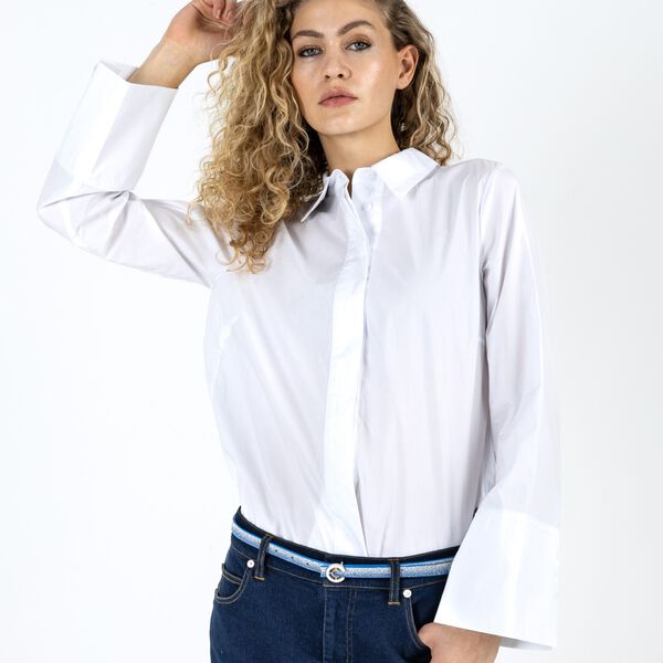 Shirt with pleats, white, Coster Copenhagen