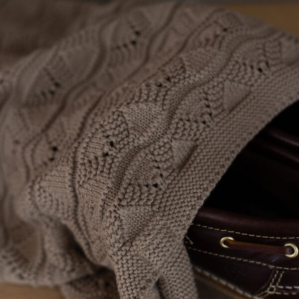 Strikket Net, khaki, By LOHN