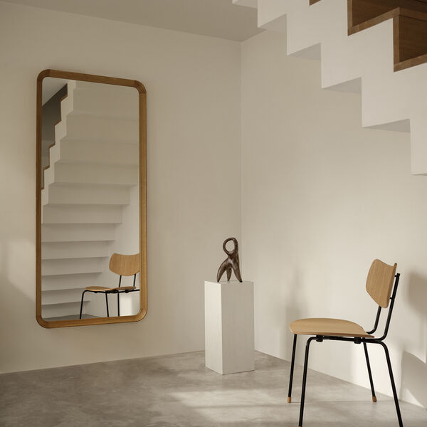 VLA62 Radiohusspejl, hvidolieret eg, Carl Hansen & Søn