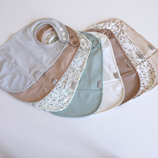 Hagesm&aelig;kke med lomme 2-pak, classic stripes blue, Cam Cam Copenhagen