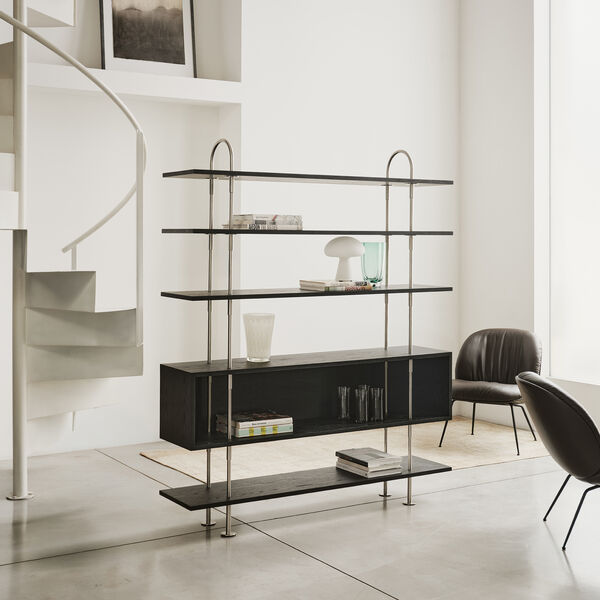 Keen Shelving, steel/ash veneer, GUBI