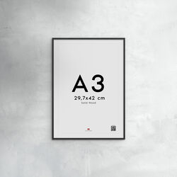 Wood Frame, black, Poster & Frame