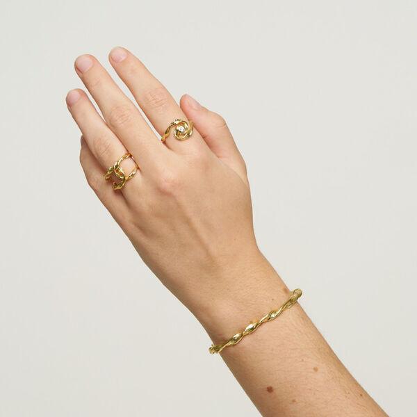 Idun Double Ring, fors&oslash;lvet, Pure by Nat