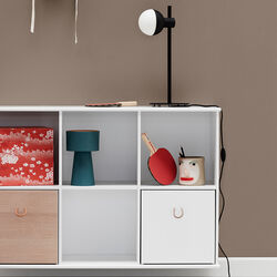 Wood reol 5x2 vandret til ophæng, Oliver Furniture