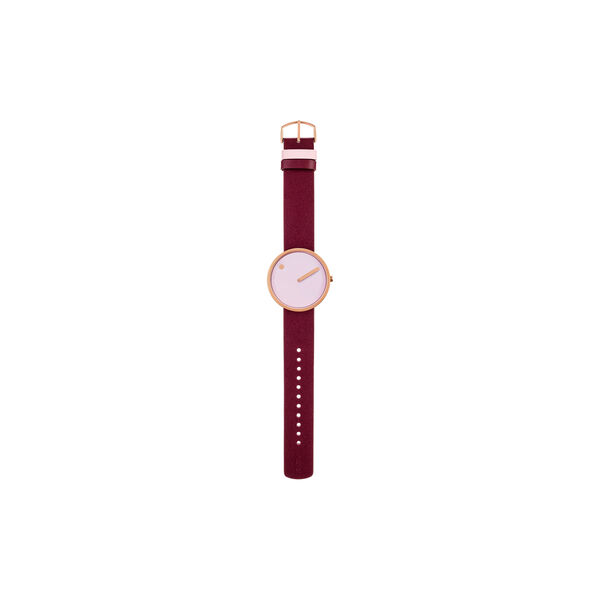 Picto Wrist Watch, dusty rose pink/burgundy red Picto Wrist Watch, dusty rose pink/burgundy red, Picto