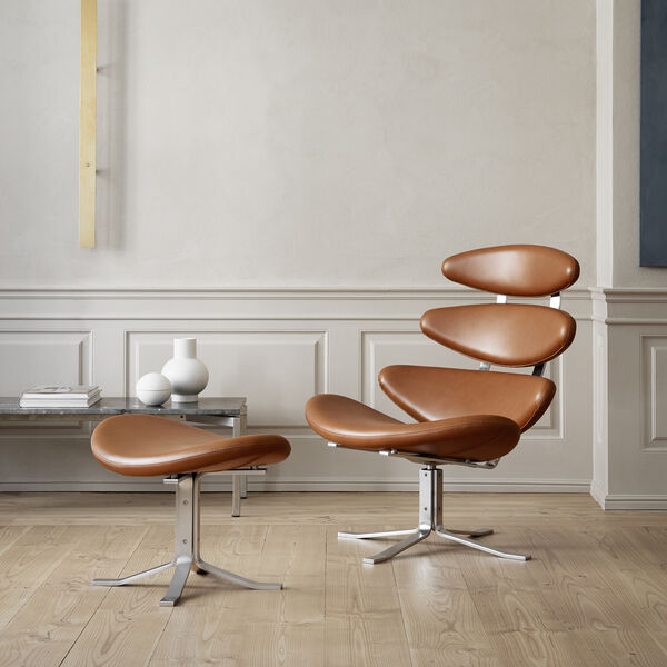 Corona Chair loungestol, nutshell, Fredericia Furniture