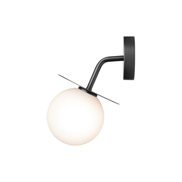 Liila Outdoor Wall Lamp, black/opal, Nuura