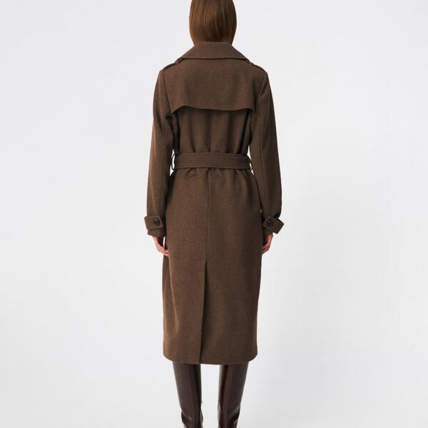 ShayMD coat, chocolate chip melange, Modstr&ouml;m