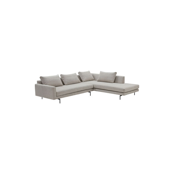 Edge V2 sofa med højrevendt chaiselong, soft 02, Wendelbo