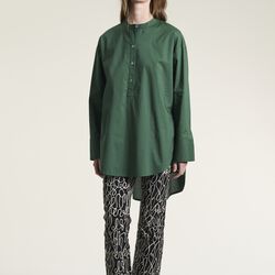 Core cotton tunika skjorte, deep grass green, BITTE KAI RAND