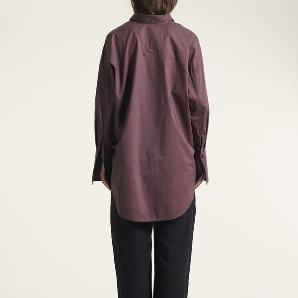 Core cotton stor skjorte, raisin, BITTE KAI RAND