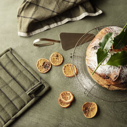 Hale Køkkenhåndklæde, green/black, Ferm Living