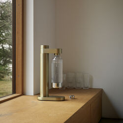 Brus kulsyremaskine, brushed brass, Stelton