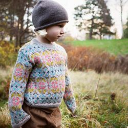 Alpaca Pattern Sweater, multi, Serendipity