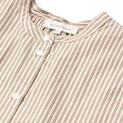 Isolde skjorte, brown beach stripe, Studio Feder