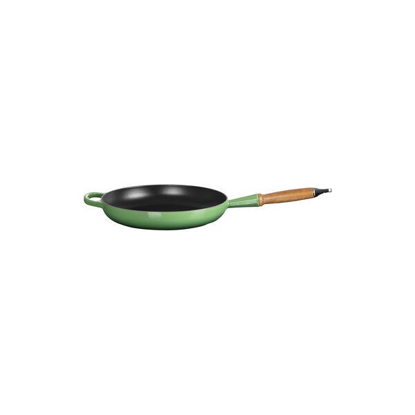 Signature st&oslash;bejern stegepande med tr&aelig;h&aring;ndtag &Oslash; 28 cm, bamboo green, Le Creuset