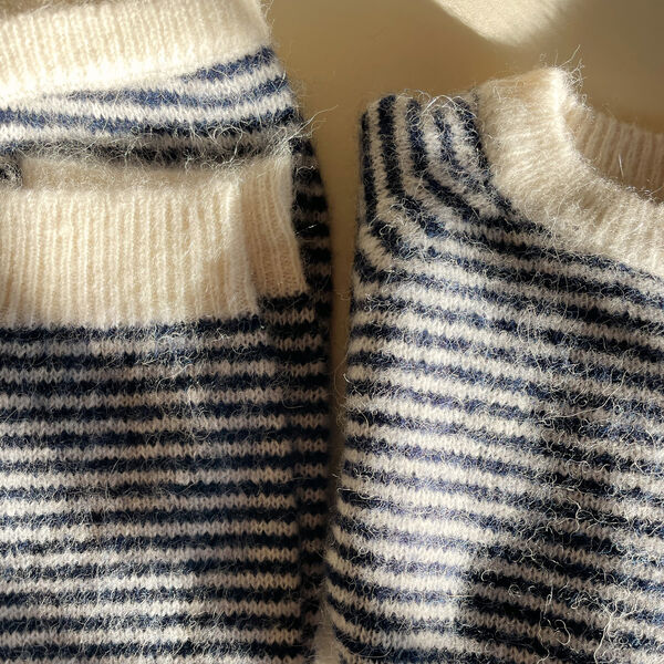 Berle Knit Sweater, ensign blue/buttercream, Konges Sl&oslash;jd