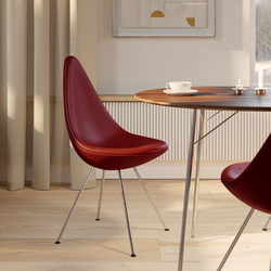 Dråben™ 3110 stol, wild burgundy red Dråben™ 3110 stol, wild burgundy red, Fritz Hansen