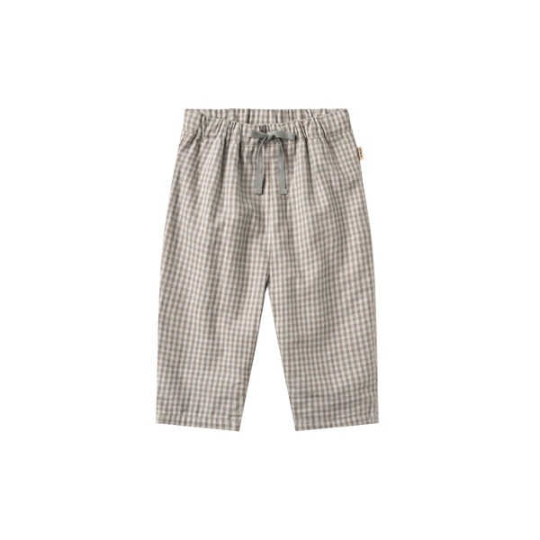 Trousers Lined Arne, greybrown check, Wheat