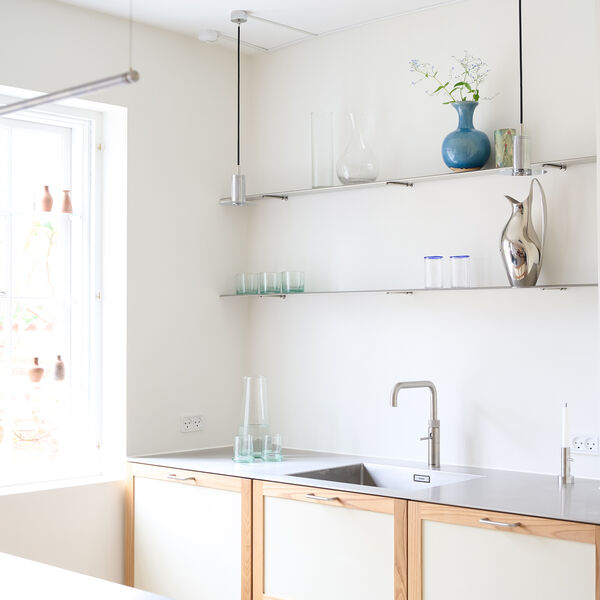 Luminar disk pendelspot, stål, Rama Lights