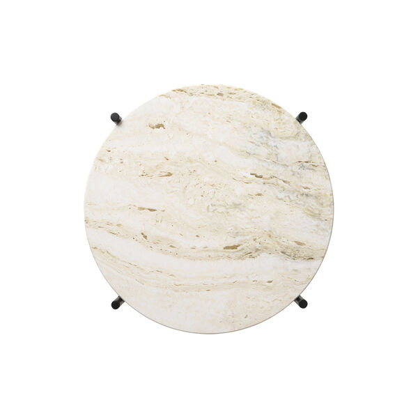 TS Side Table Round, neutral white/black, GUBI