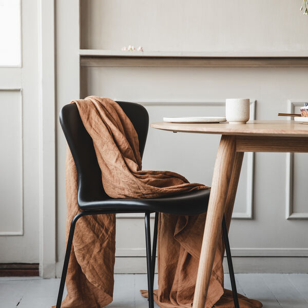 PLAYdinner Round &Oslash;120 spisebord med udtr&aelig;k, naturolieret eg, Bruunmunch Furniture