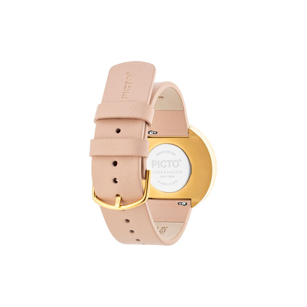 PICTO armbåndsur, white/gold/nude, Picto