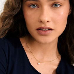 HADLEY halskæde, guldbelagt, Pilgrim