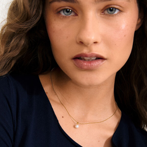 HADLEY halskæde, guldbelagt, Pilgrim