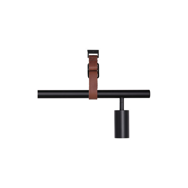 Long John 4 Spot Pendant Brown Leather, black, Rubn