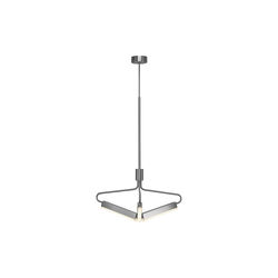 Angel 3 300 Wide Chandelier, steel, Rubn