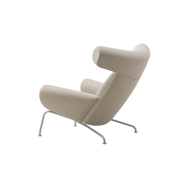 Wegner Ox Chair |  Warm Grey | L&aelig;nestol + Ottoman, Fredericia Furniture