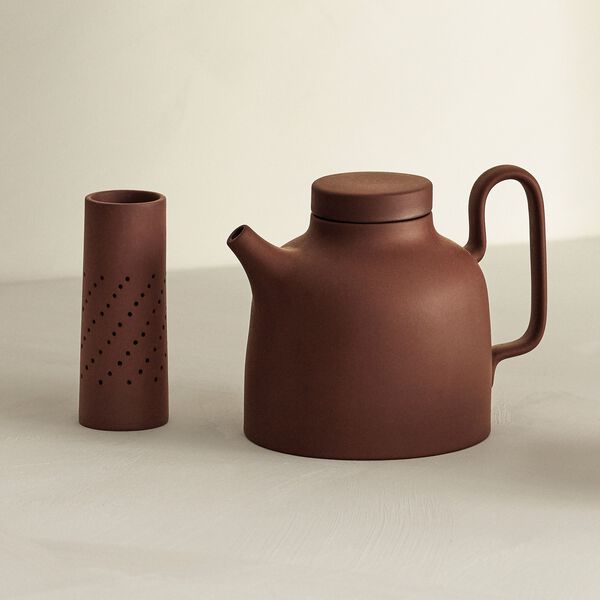 Sand Secrets Tea Pot, red clay Sand Secrets Tea Pot, red clay, Design House Stockholm