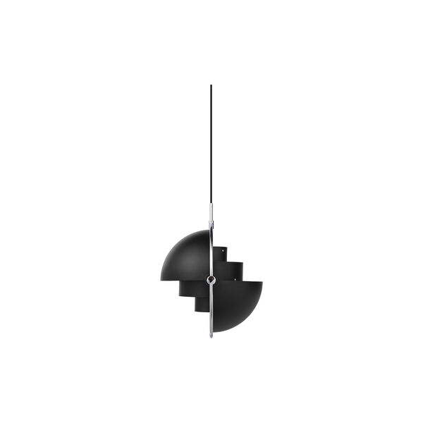 Multi-Lite Pendant, black semi matt/chrome, GUBI