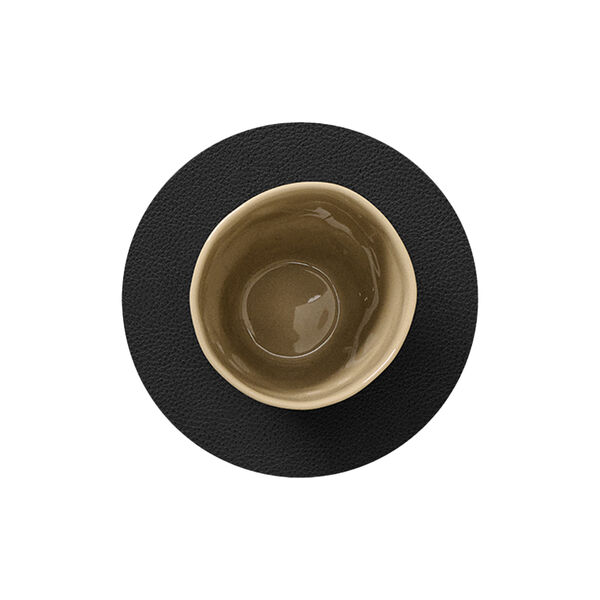 Serene glasbrik Circle, black, LIND DNA