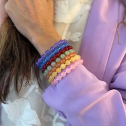 Jasmine small armb&aring;nd, blue, Nuni Copenhagen