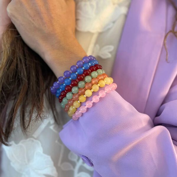 Jasmine small armb&aring;nd, blue, Nuni Copenhagen