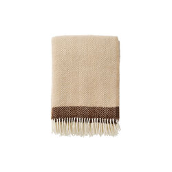 Vilhelm plaid, beige/brown, Klippan Yllefabrik