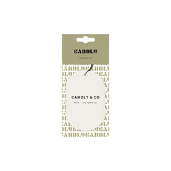No. 4 Scented Car/Room Tag, Pine/Patchouli, Candly & Co