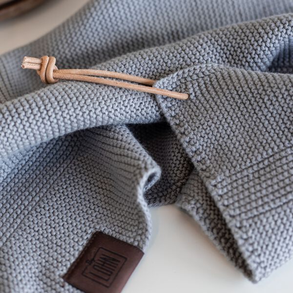 Strikket Håndklæde, spanish grey, By LOHN