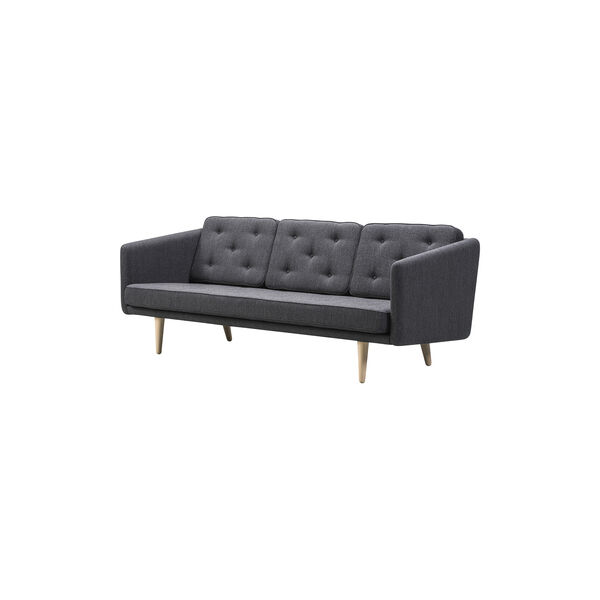 No. 1 3-pers. sofa, Fiord 191/sæbehandlet eg No. 1 3-pers. sofa, Fiord 191/sæbehandlet eg, Fredericia Furniture