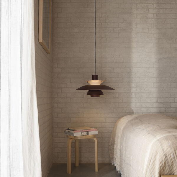 PH 5 Monochrome pendel, monochrome burgundy, Louis Poulsen