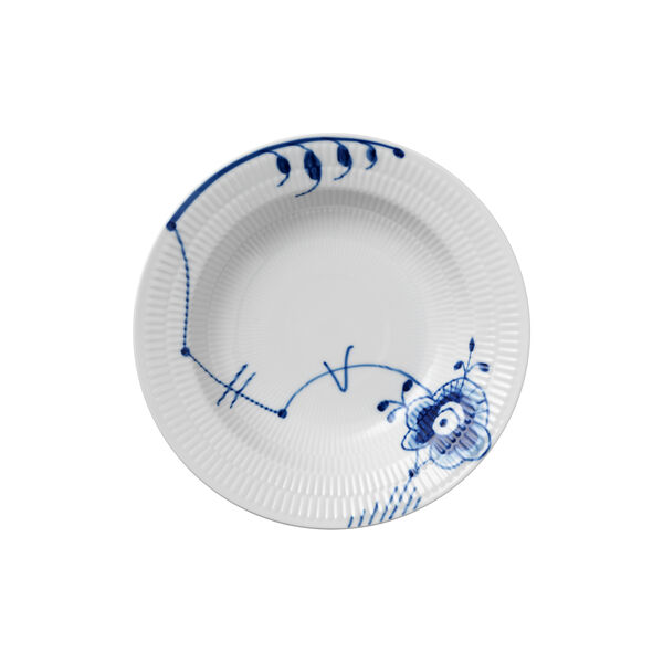 Blå Mega Riflet dyb tallerken Ø 21 cm Blå Mega Riflet dyb tallerken Ø 21 cm, Royal Copenhagen