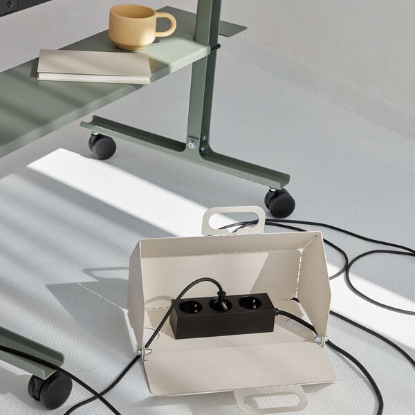 Power Bar 2 meters, charcoal, Pedestal