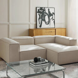 Lennon modulær hjørnesofa, vævet off white Lennon modulær hjørnesofa, vævet off white, Westwing Collection
